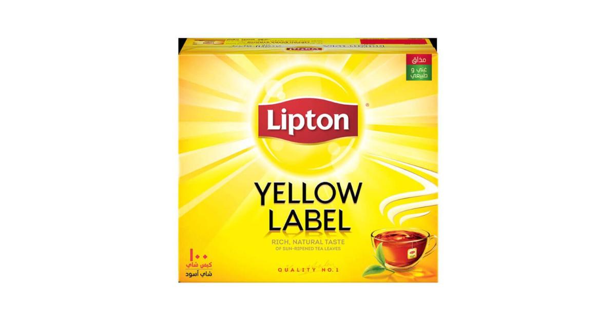 Lipton Yellow Label Black Tea Pack Of 100 Lipton